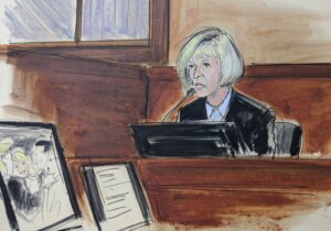 E. Jean Carroll testifies on the witness stand