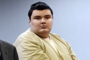 Peter Manfredonia sits in court