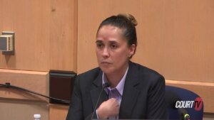 Isabella Tagliarini testifies in court