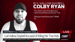 Graphic of Colby Ryan, Lori Vallow Daybell's surviving son.