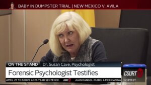 Dr. Susan Cave testifies in the trial of Alexis Avila
