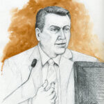 courtroom sketch shows Detective Nathan Duncan