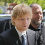 Ed Sheerhan walks into court