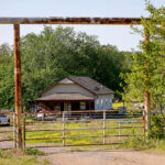 The property where seven bodies were found on Monday is shown near Henryetta