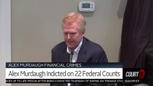 Alex Murdaugh testifies in court during his murder trial.