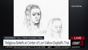 Courtroom sketch of Lori Vallow Daybell