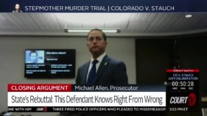 Michael Allen delivers the state's rebuttal in CO v. Letecia Stauch