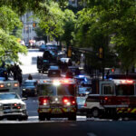 emergency vehicles on a street