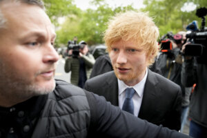 Ed Sheeran arrives to New York Federal Court