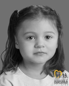 facial reconstruction image of 3-year-old Emma Cole.