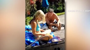 Lori Vallow Daybell and Chad Daybell as they lounged poolside