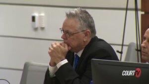 scot peterson listens to the prosecutions closing argument