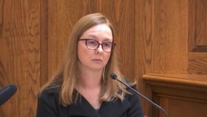 April Zelenski testifies in court