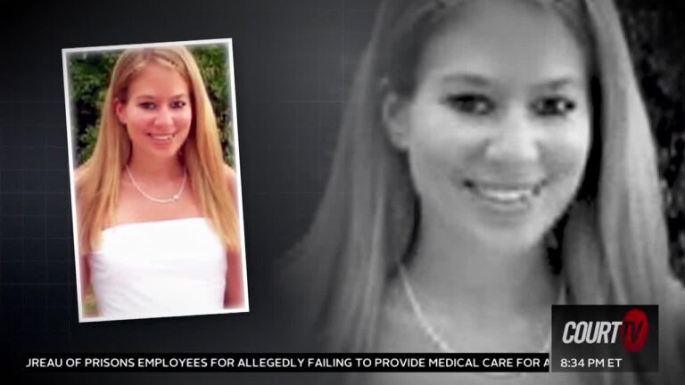 two photos (one black and white, one color), of natalee holloway