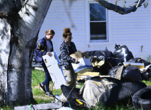 Federal agents execute a search warrant at Nathan Carman's residence