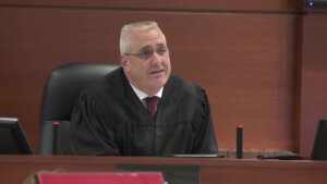 Judge Martin Fein denies a defense motion in the trial of Scot R. Peterson.