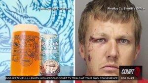Florida man who was arrested while drunk on Florida Man Beer.