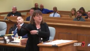 Veronica Isherwood delivers the prosecution's closing argument in the trial of William Zelenski