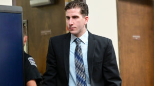 Bryan Kohberger enters the courtroom for a motion hearing