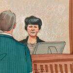 courtroom sketch of shooting survivor Andrea Wedner