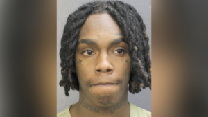 Booking photo of Jamell Demons, aka YNW Melly.