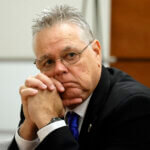 Scot Peterson listens to closing arguments in his trial.