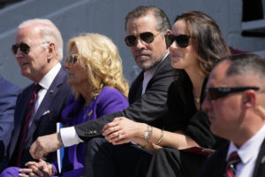 President Joe Biden attends his granddaughter Maisy Biden's commencement ceremony with his family