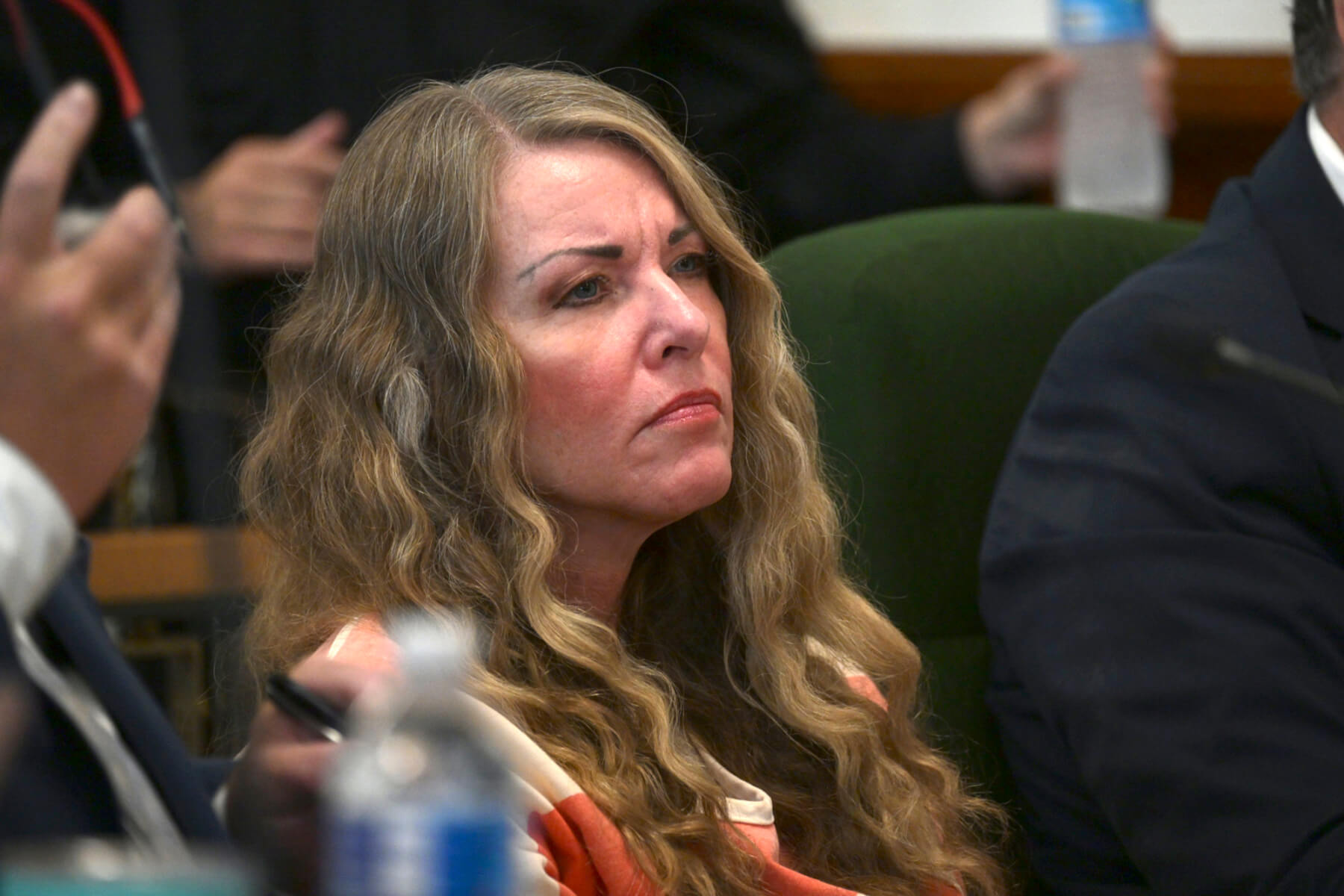 Lori Vallow Daybell sits during her sentencing hearing.