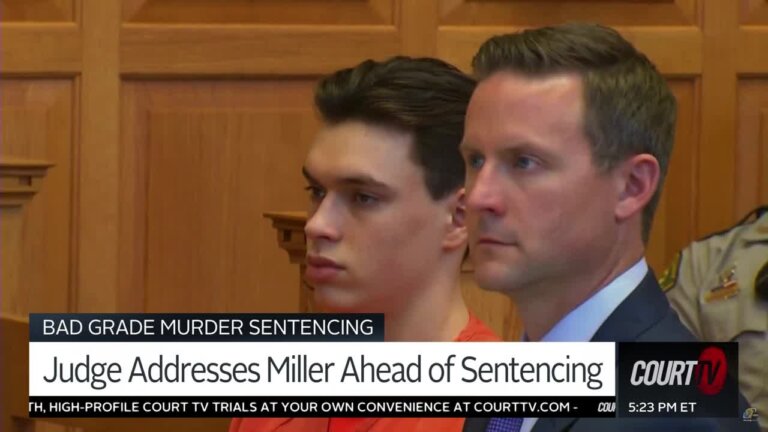 Willard Chaiden Miller listens to sentencing