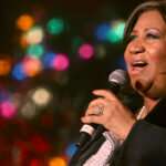 Aretha Franklin singing back in 2008.