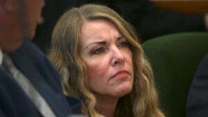 Lori Vallow Daybell sits during her sentencing hearing.