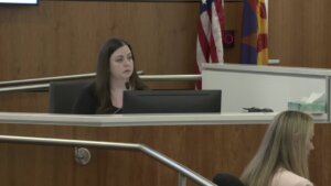 Sarah Turney testifies in court