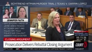 Prosecutor Brandi Mitchell delivers the state's rebuttal in TX v. Lopez.