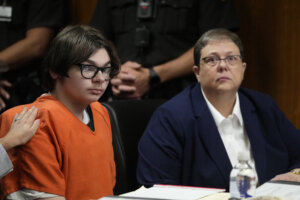 Ethan Crumbley in court on July 27, 2023.