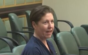 Screengrab of Sarah Boone in court.