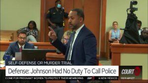 Defense attorney Michael STerling delivers his opening statement in the case against Quaneesha Johnson.
