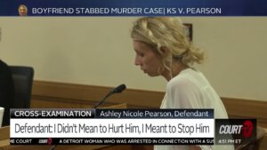 Blonde woman testifies in court