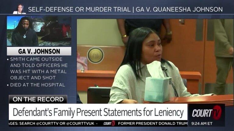 woman speaks during sentencing of quaneesha johnson