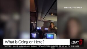 Woman who fought with flight attendant about wine.