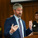 Assistant Prosecutor David Williams cross-examines Dr. Colin King.