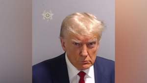 Booking photo of Donald Trump