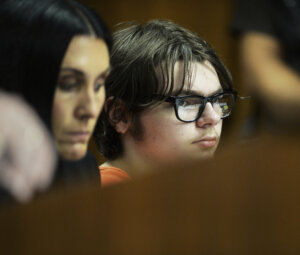 Ethan Crumbley listens to testimony.