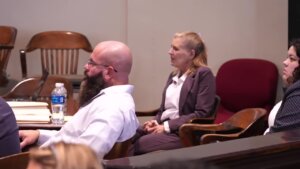 Rita Pangalangan and Larry King Jr. appear in court