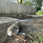 Dirt and rebar sit at the site where Dennis Rader's former property once stood