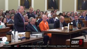 Alex Murdaugh sits in court during a hearing