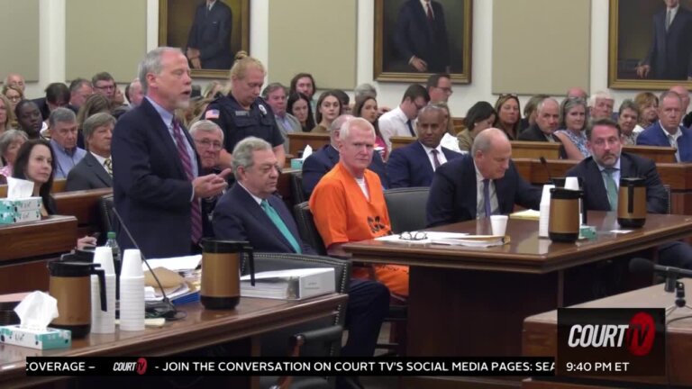 Alex Murdaugh sits in court during a hearing