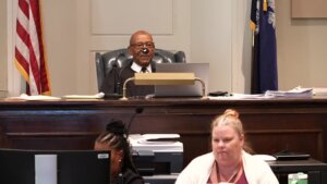 Judge Clifton Newman sits on the bench during trial