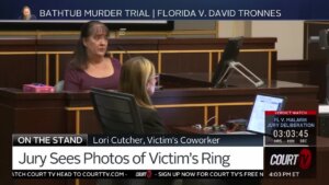 Lori Cutcher testifies in court