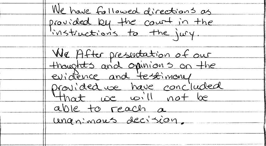 question written on sheet of paper