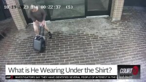 Pantsless man breaks breaks into building.